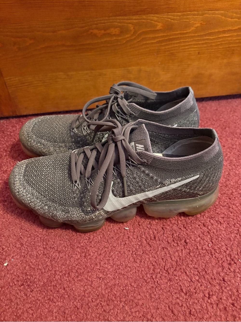 Nike Women’s Gray Flyknit VaporMax Sneakers